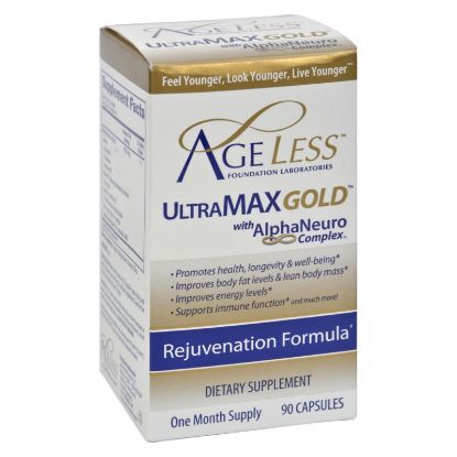 Ageless Foundation - UltraMAX Gold With AlphaNeuro Complex - 90 Capsules