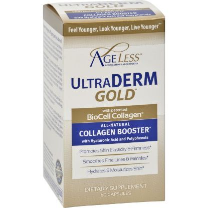 Ageless Foundation Ultraderm Gold Collagen Booster - 60 capsules