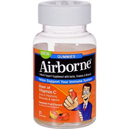 Airborne - Vitamin C Gummies for Adults - Assorted Fruit Flavors - 21 Count