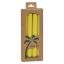 Aloha Bay - Palm Tapers - Yellow Candle Unscented - 4 Candles