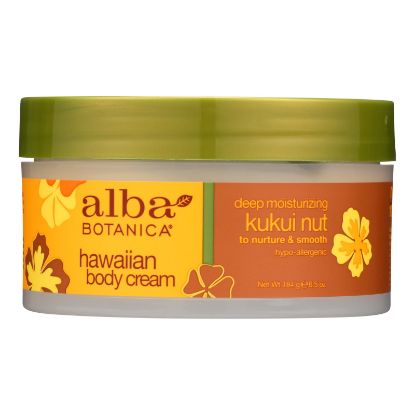 Alba Botanica - Hawaiian Body Cream Kukui Nut - 6.5 oz