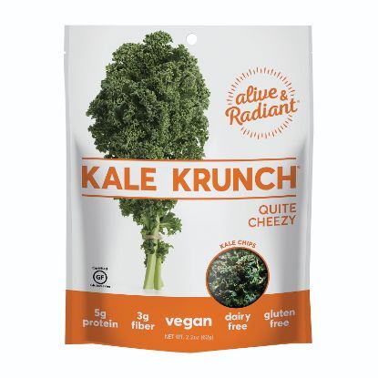 Alive and Radiant Kale Krunch - Quite Cheezy - Case of 12 - 2.2 oz.