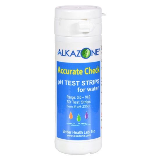 AlkaZone Accurate Check pH Test Strips For Water - 50 Strips