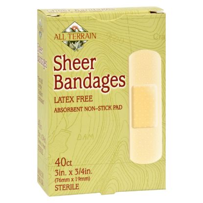 All Terrain - Bandages - Sheer - 3/4 in x 3 in - 40 ct