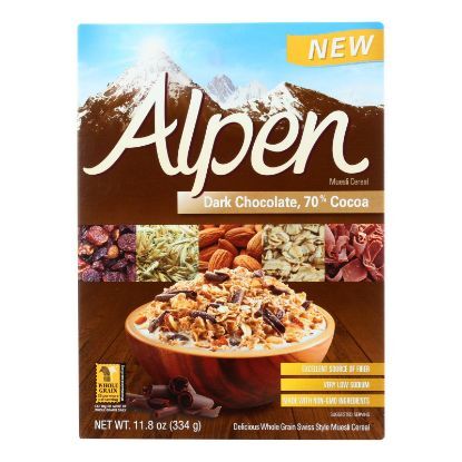 Alpen Muesli Cereal - Dark Chocolate - Case of 12 - 11.8 oz.
