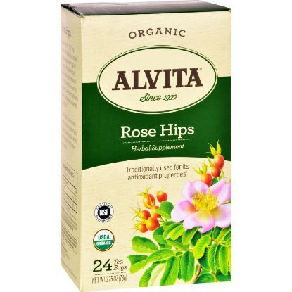 Alvita Tea - Organic - Rose Hips Herbal - 24 Tea Bags