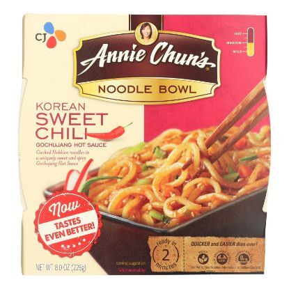 Annie Chun's Korean Sweet Chili Noodle Bowl - Case of 6 - 7.9 oz.