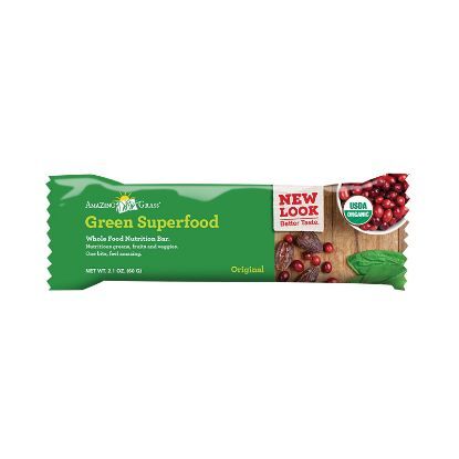 Amazing Grass Green Superfood Nutrition Bar - Original - Case of 12 - 2.1 oz.