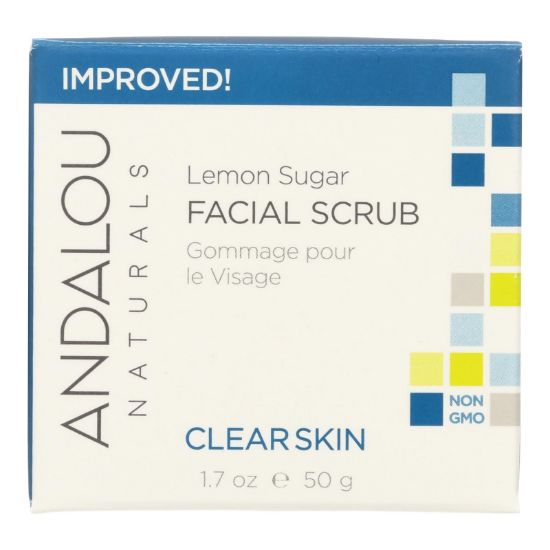 Andalou Naturals Clarifying Facial Scrub Lemon Sugar - 1.7 fl oz