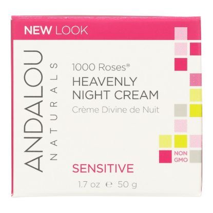Andalou Naturals Heavenly Night Cream - 1000 Roses - 1.7 oz