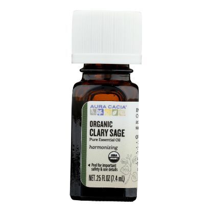 Aura Cacia - Organic Essential Oil - Clary Sage - .25 oz