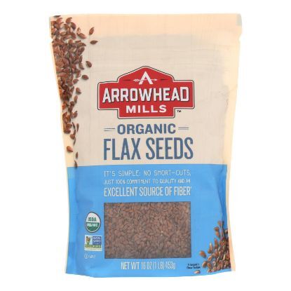 Arrowhead Mills - Organic Flax Seeds - Case of 6 - 16 oz.