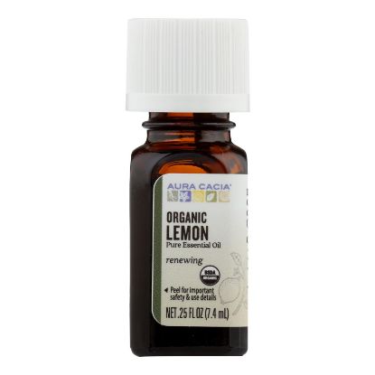 Aura Cacia - Organic Essential Oil - Lemon - .25 oz