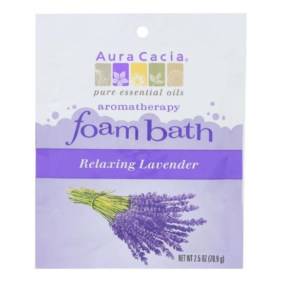 Aura Cacia - Foam Bath Relaxing Lavender - 2.5 oz - Case of 6