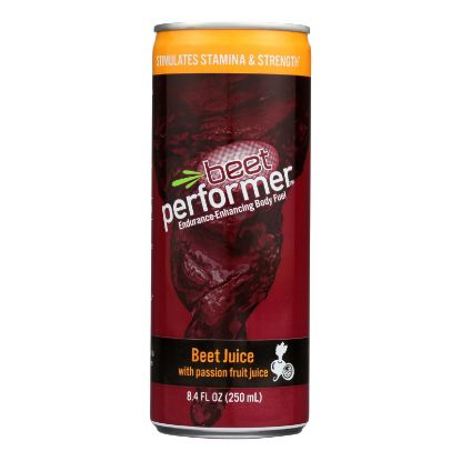 Beet Performer Beet Juice - Passion Fruit Juice - Case of 12 - 8.4 FL oz.
