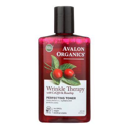 Avalon Organics Wrinkle Therapy with CoQ10 and Rosehip Perfecting Toner - 8 fl oz