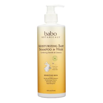 Babo Botanicals - Baby Shampoo and Wash - Moisturizing - Oatmilk - 16 oz