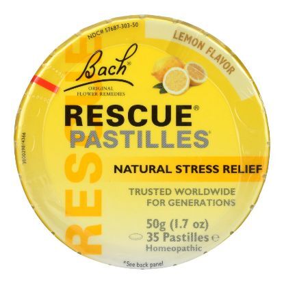 Bach Rescue Remedy Pastilles - Lemon - 50 grm - Case of 12