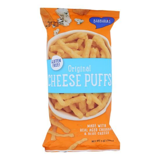 Barbara's Bakery - Baked Cheese Puffs - Original - Case of 12 - 7 oz.