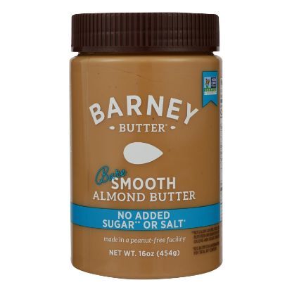 Barney Butter - Almond Butter - Bare Smooth - Case of 6 - 16 oz.