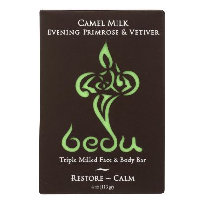 Bedu Face and Body Bar - Evening Primrose and Vetiver - Case of 6 - 4 oz.