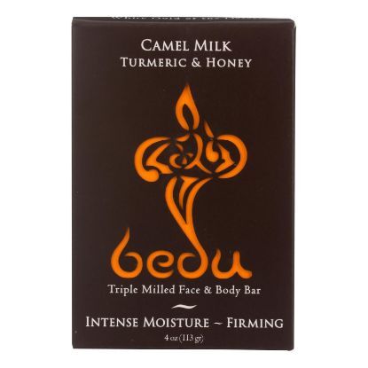 Bedu Face and Body Bar - Turmeric and Honey - Case of 6 - 4 oz.