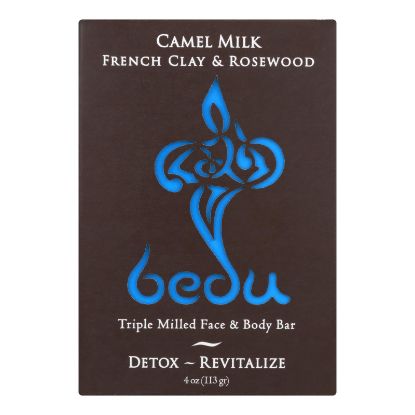 Bedu Face and Body Bar - French Clay and Rosewood - Case of 6 - 4 oz.