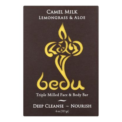 Bedu Face and Body Bar - Lemongrass and Aloe - Case of 6 - 4 oz.