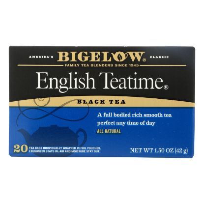 Bigelow Tea English Teatime Black Tea - Case of 6 - 20 Bags