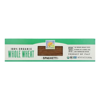 Bionaturae Pasta - Organic - 100 Percent Whole Wheat - Spaghetti - 16 oz - case of 12