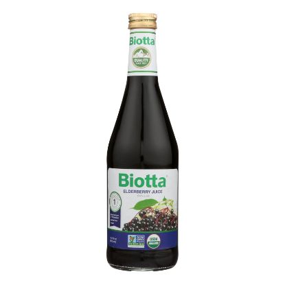 Biotta Juice - Elderberry - Case of 6 - 16.9 Fl oz.