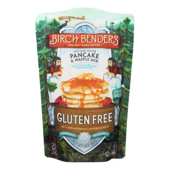 Birch Benders Pancake and Waffle Mix - Gluten Free - Case of 6 - 14 oz.