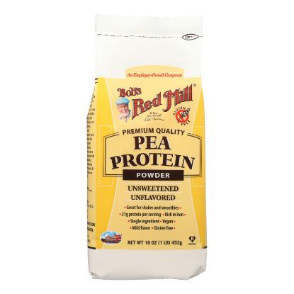 Bob's Red Mill Pea Protein Powder - Unsweetened and Unflavored - Case of 4 - 16 oz.