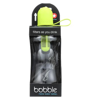 Bobble Water Bottle - With Carry Tether Cap - Medium - Lime - 18.5 oz