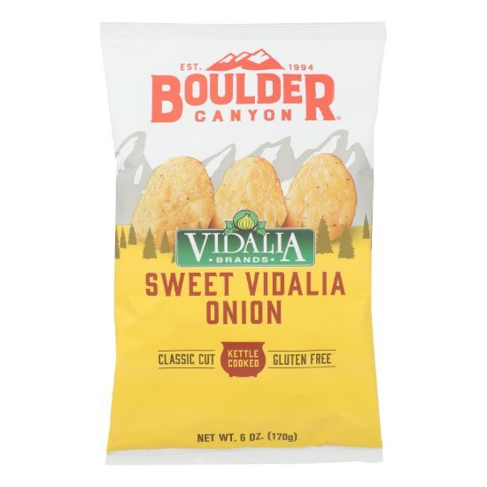 Boulder Canyon - Kettle Chips - Vidalia Onion - Case of 12 - 6 oz.