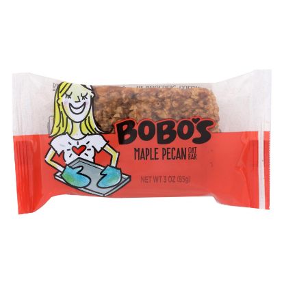 Bobo's Oat Bars - All Natural - Gluten Free - Maple Pecan - 3 oz Bars - Case of 12