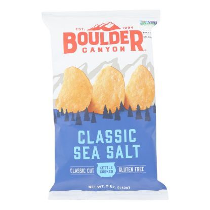 Boulder Canyon Natural Foods Totally Natural Potato Chips - Case of 12 - 5 oz.