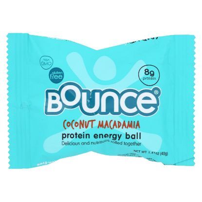Bounce Energy Balls - Coconut and Macadamia - Case of 12 - 1.41 oz.