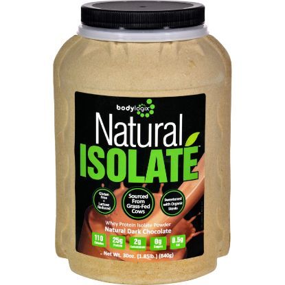 Bodylogix Isolate Powder - Natural Whey - Dark Chocolate - 1.85 lb