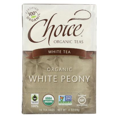 Choice Organic Teas White Tea - 16 Tea Bags - Case of 6