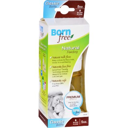 Bornfree Natural Feeding Classic Bottle - Slow Flow - 5 oz