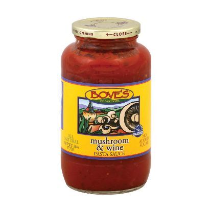 Bove's of Vermont - Pasta Sauce - Mushroom and Wine - Case of 6 - 24 Fl oz.