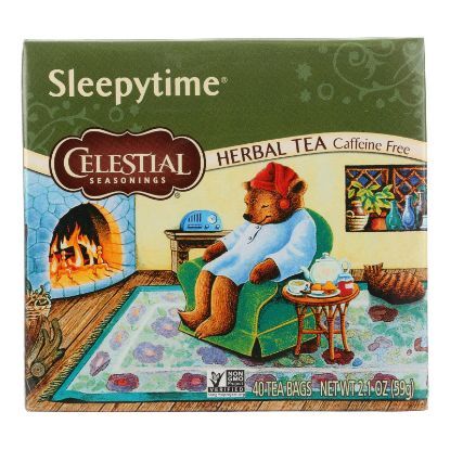 Celestial Seasonings Herbal Tea - Sleepytime - Caffeine Free - Case of 6 - 40 Bags