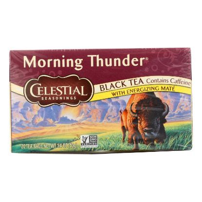 Celestial Seasonings Morning Thunder - 20 Tea Bags - Case of 6