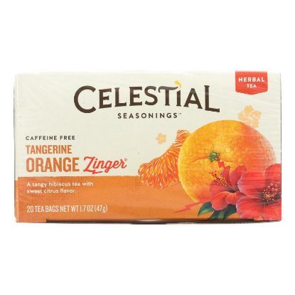 Celestial Seasonings Herb Tea Tangerine Orange Zinger - 20 Tea Bags - Case of 6
