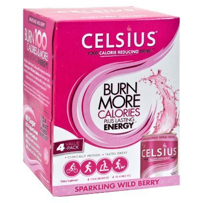 Celsius Sparkling Wild Berry - 12 fl oz Each / Pack of 4