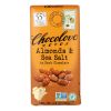 Chocolove Xoxox - Premium Chocolate Bar - Dark Chocolate - Almonds and Sea Salt - 3.2 oz Bars - Case of 12