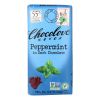 Chocolove Xoxox - Premium Chocolate Bar - Dark Chocolate - Peppermint - 3.2 oz Bars - Case of 12