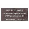 Choice Organic Teas Decaffeinated Earl Grey Tea - 16 Tea Bags - Case of 6