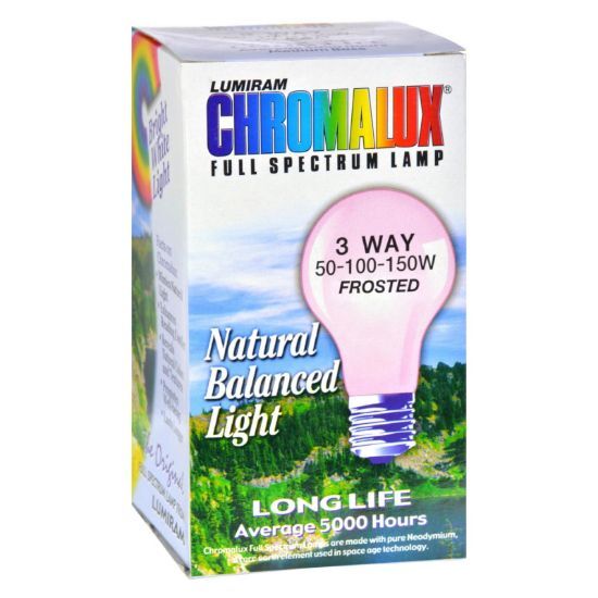 Chromalux Lumiram Full Spectrum 3 Way 50/100/150 watts - Frosted - 1 Light Bulb